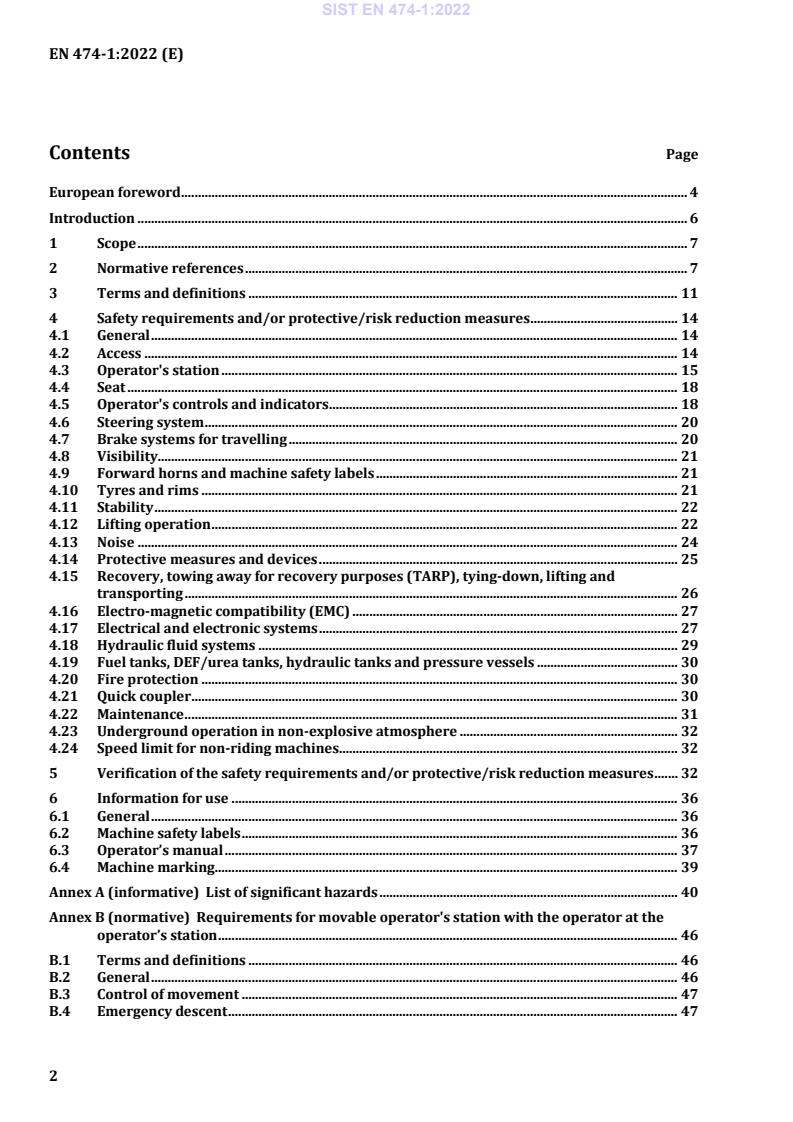 EN 474-1:2022 EN 474-1:2022 - BARVE - Page 4 preview