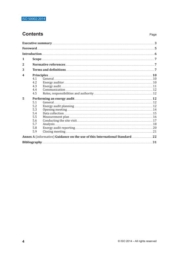 ISO 50002:2014 ISO 50002:2014 - Energy audits -- Requirements with guidance for use - Page 4 preview