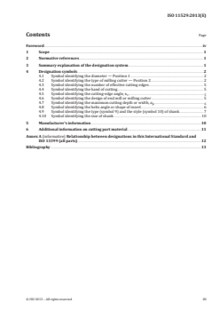 ISO 11529:2013 ISO 11529:2013 - Milling cutters — Designation — Shank-type and bore-type milling cutters of solid or tipped design or with indexable cutting edges
Released:15. 04. 2013 - Page 3 preview