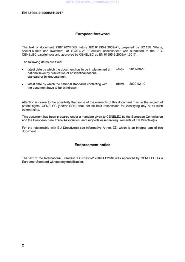 EN 61995-2:2009/A1:2017 EN 61995-2:2009/A1:2017 - Page 4 preview