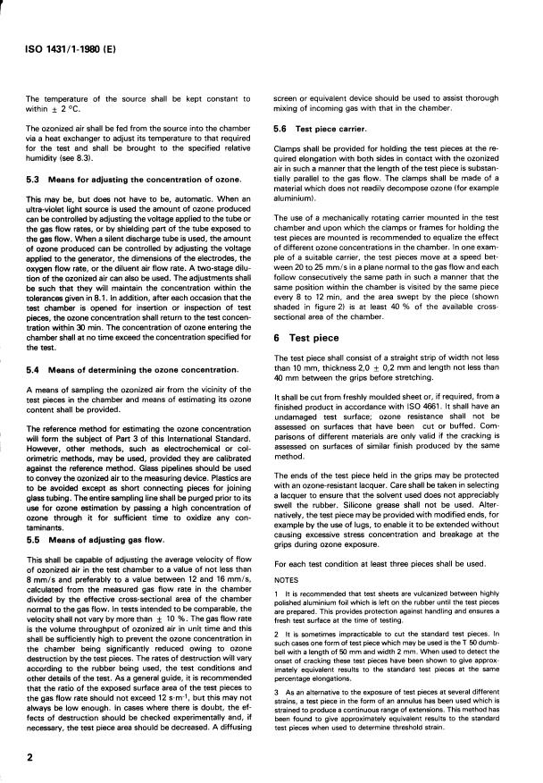 ISO 1431-1:1980 ISO 1431-1:1980 - Rubber vulcanized -- Resistance to ozone cracking - Page 4 preview
