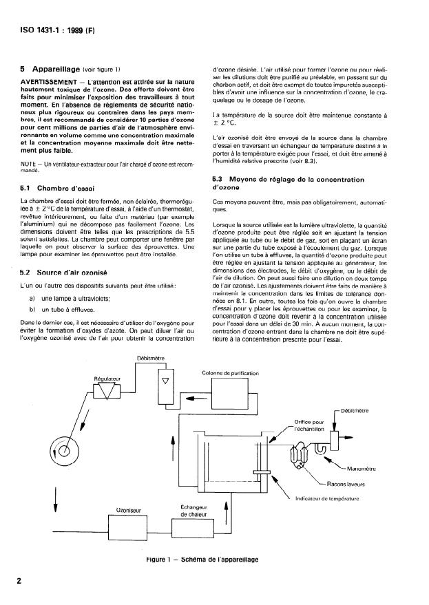 ISO 1431-1:1989 ISO 1431-1:1989 - Caoutchouc vulcanisé ou thermoplastique -- Résistance au craquelage par l'ozone - Page 4 preview