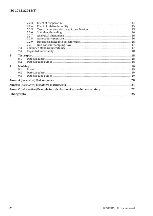 ISO 17621:2015 ISO 17621:2015 - Workplace atmospheres -- Short term detector tube measurement systems -- Requirements and test methods - Page 4 preview