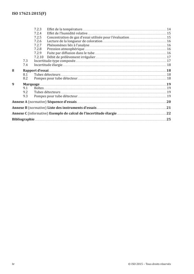 ISO 17621:2015 ISO 17621:2015 - Air des lieux de travail -- Systemes de mesurage par tube détecteur a court terme -- Exigences et méthodes d'essai - Page 4 preview