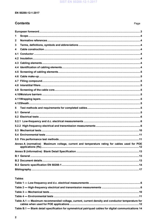 SIST EN 50288-12-1:2017 SIST EN 50288-12-1:2017 - Page 4 preview