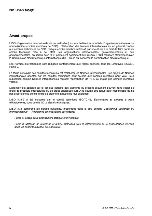 ISO 1431-3:2000 ISO 1431-3:2000 - Caoutchouc vulcanisé ou thermoplastique -- Résistance au craquelage par l'ozone - Page 4 preview