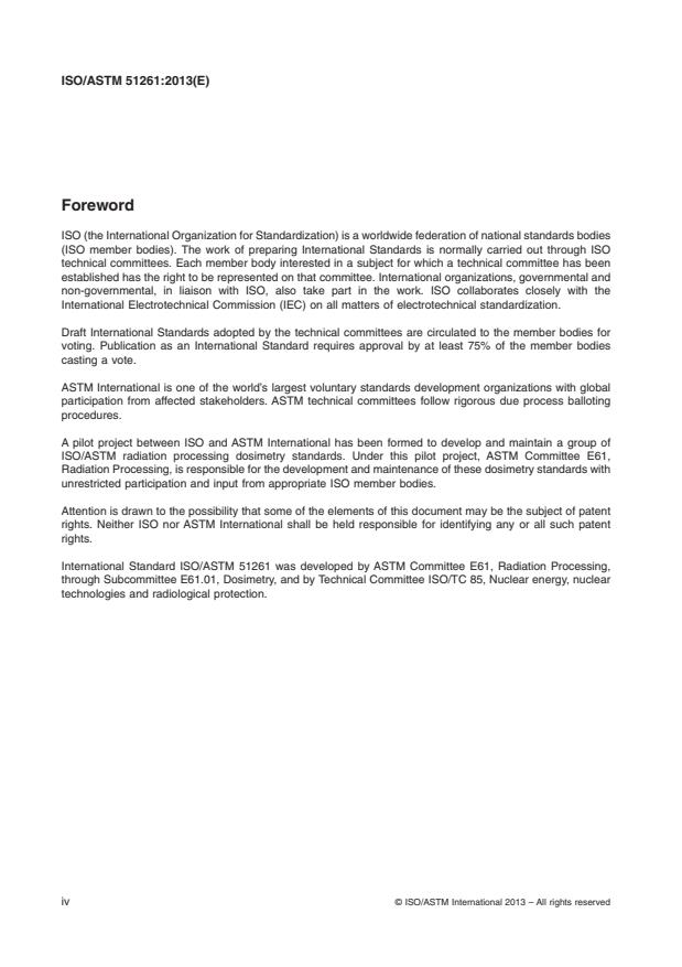 ISO/ASTM 51261:2013 ISO/ASTM 51261:2013 - Practice for calibration of routine dosimetry systems for radiation processing - Page 4 preview