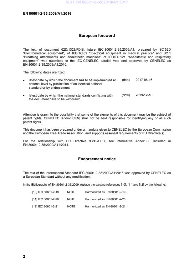 EN 80601-2-35:2009/A1:2016 EN 80601-2-35:2010/A1:2017 - Page 4 preview