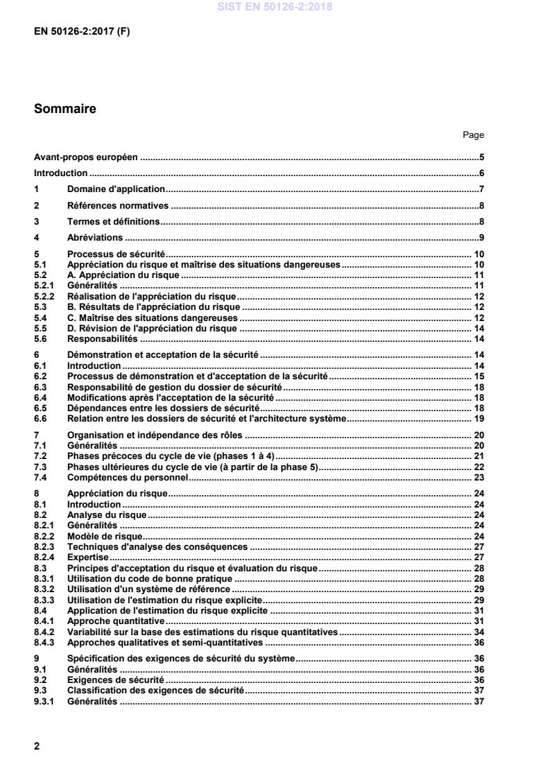 EN 50126-2:2017 EN 50126-2:2018 (FR) - Page 4 preview