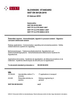 SIST EN 50129:2019 SIST EN 50129:2019 (FR) - Page 1 preview