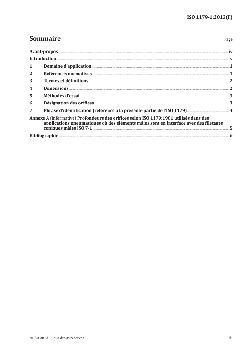 ISO 1179-1:2013 - Raccordements pour applications générales et transmissions hydrauliques et pneumatiques — Orifices et éléments mâles à filetage ISO 228-1 à joint en élastomère ou étanchéité métal sur métal — Partie 1: Orifices filetés
Released:10/22/2013
