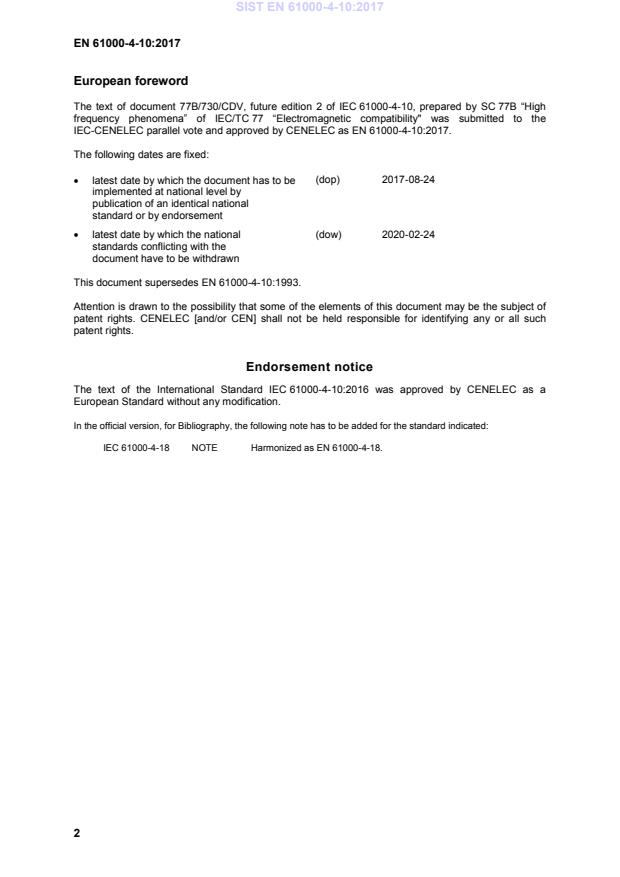 EN 61000-4-10:2017 EN 61000-4-10:2017 - BARVE - Page 4 preview