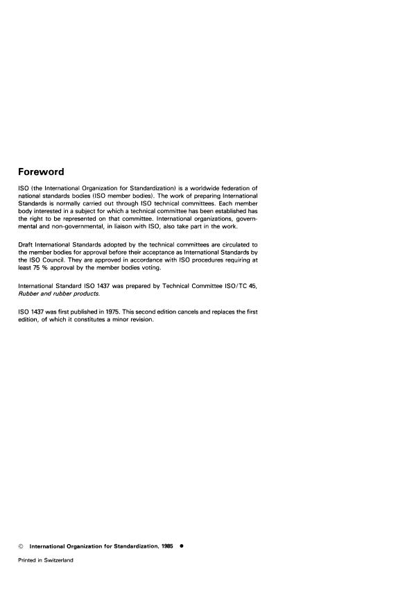 ISO 1437:1985 ISO 1437:1985 - Rubber compounding ingredients -- Carbon black -- Determination of sieve residue - Page 2 preview