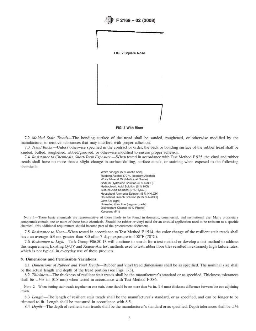 REDLINE ASTM F2169-02(2008) - Standard Specification for Resilient Stair Treads