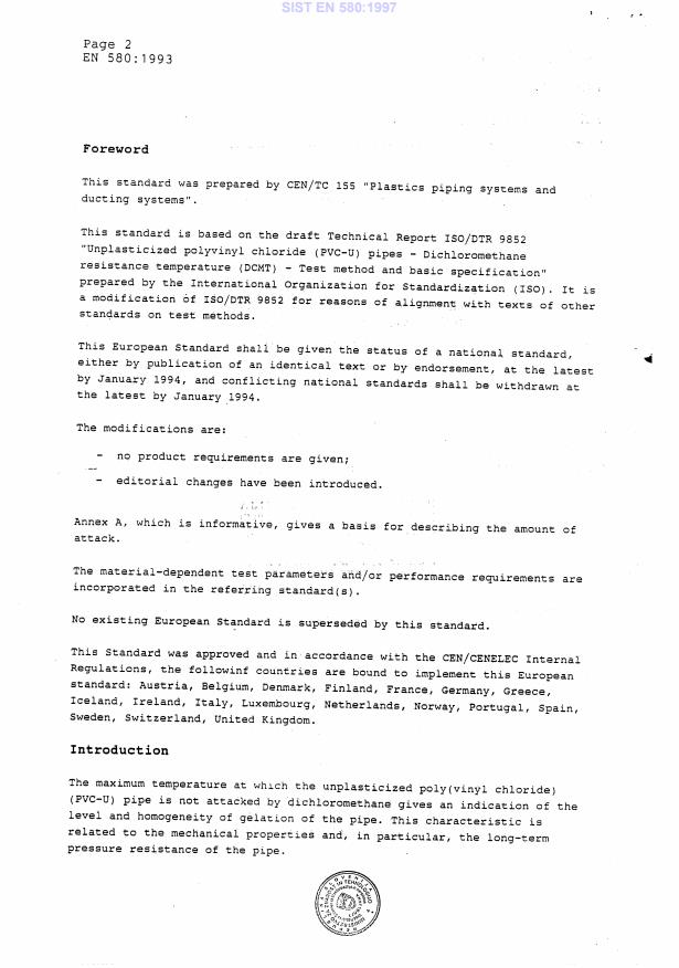 EN 580:1993 EN 580:1997 - Page 4 preview