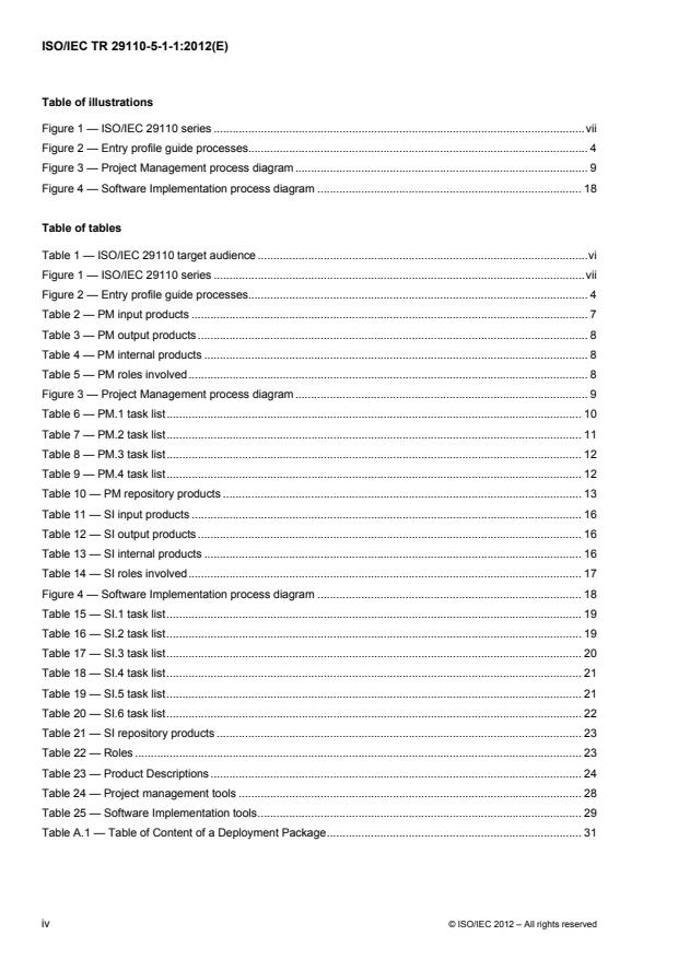 ISO/IEC TR 29110-5-1-1:2012 ISO/IEC TR 29110-5-1-1:2012 - Software engineering -- Lifecycle profiles for Very Small Entities (VSEs) - Page 4 preview
