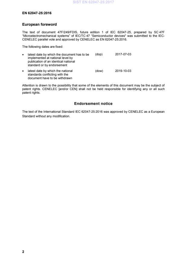EN 62047-25:2016 EN 62047-25:2017 - BARVE - Page 4 preview