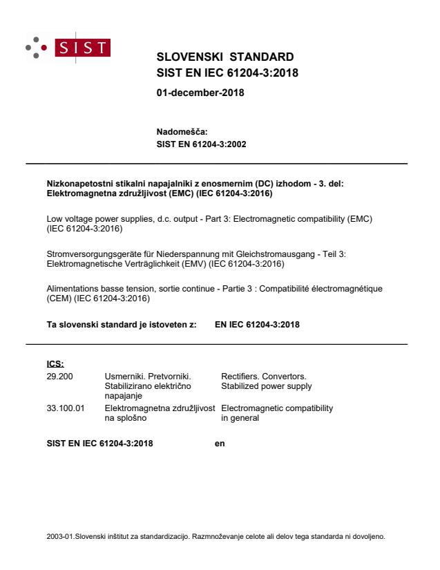 EN IEC 61204-3:2018