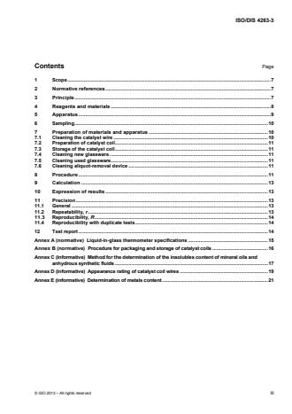 ISO 4263-3:2015 - Petroleum and related products -- Determination of the ageing behaviour of inhibited oils and fluids using the TOST test