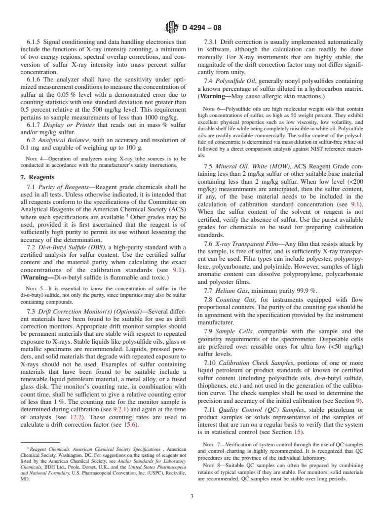 ASTM D4294-08 - Standard Test Method for Sulfur in Petroleum and Petroleum Products by Energy Dispersive X-ray Fluorescence  Spectrometry