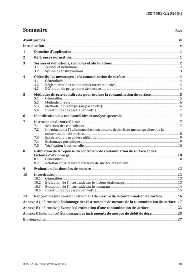 ISO 7503-1:2016 - Mesurage de la radioactivité -- Mesurage et évaluation de la contamination de surface