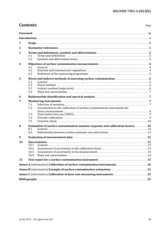 ISO 7503-1:2016 - Measurement of radioactivity -- Measurement and evaluation of surface contamination