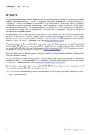 ISO 17785-1:2016 ISO 17785-1:2016 - Testing methods for pervious concrete - Page 4 preview