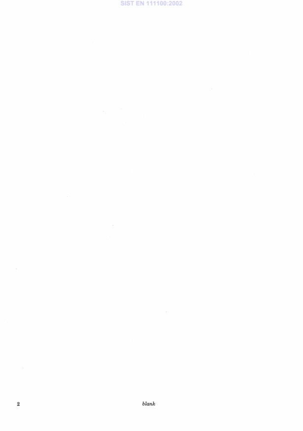 EN 111100:1991 EN 111100:2002 - Page 4 preview