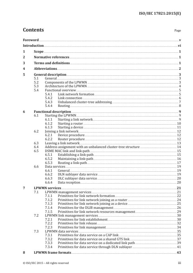 ISO/IEC 17821:2015 - Information technology -- Specification of low power wireless mesh network over channel-hopped TDMA links