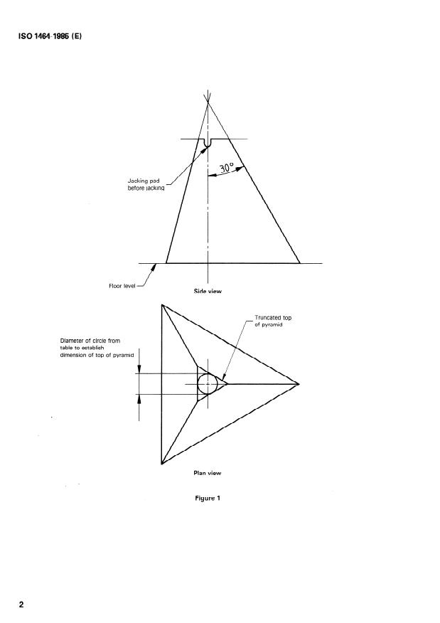 ISO 1464:1985 ISO 1464:1985 - Aerospace -- Tripod jacks -- Clearance dimensions - Page 4 preview