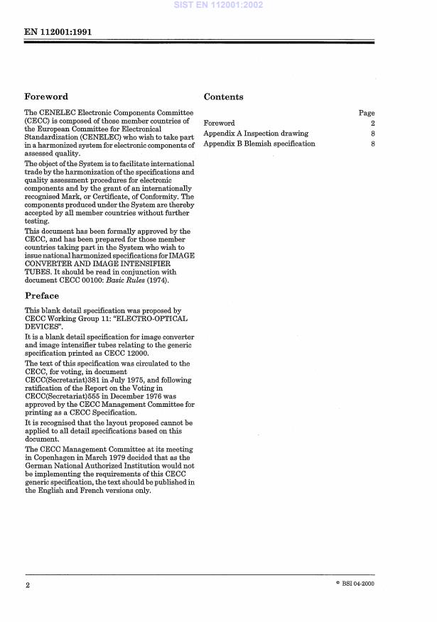 EN 112001:1991 EN 112001:2002 - Page 4 preview