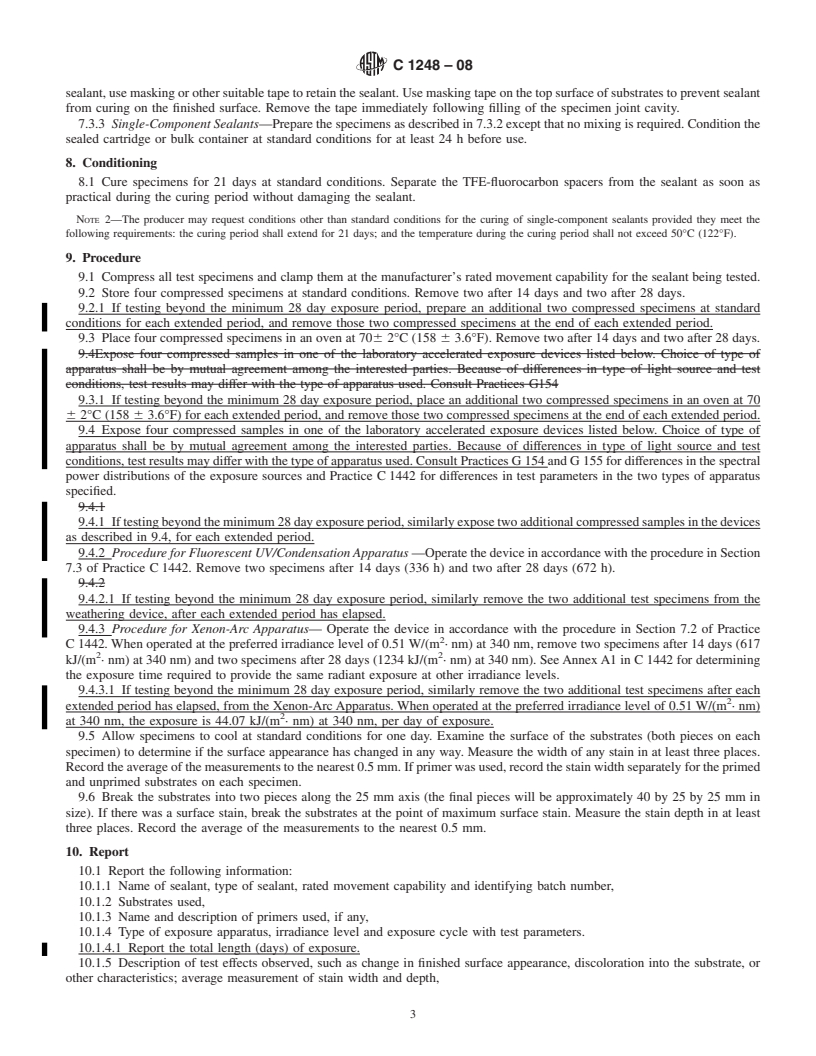 REDLINE ASTM C1248-08 - Standard Test Method for Staining of Porous Substrate by Joint Sealants