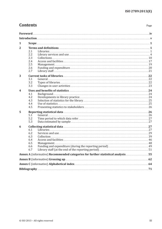 ISO 2789:2013 - Information and documentation -- International library statistics