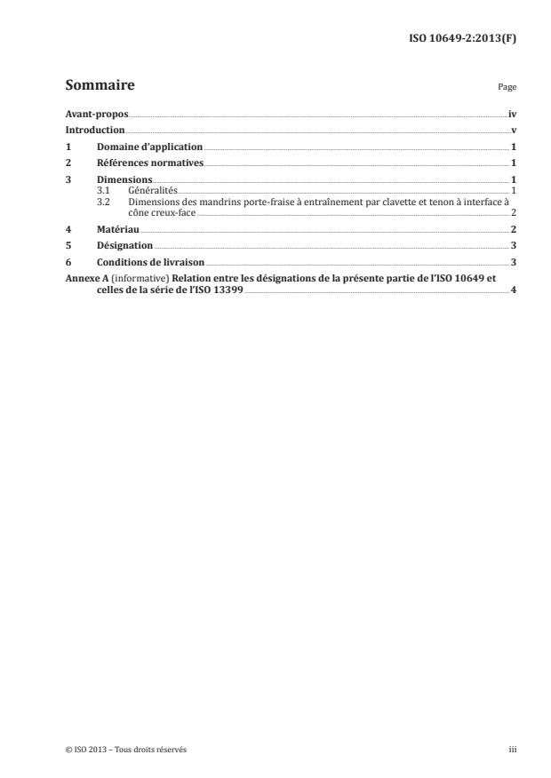 ISO 10649-2:2013 - Mandrins porte-fraise a entraînement par clavette et tenon