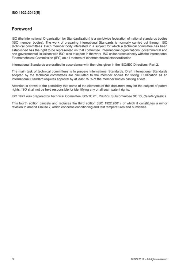 ISO 1922:2012 ISO 1922:2012 - Rigid cellular plastics -- Determination of shear strength - Page 4 preview