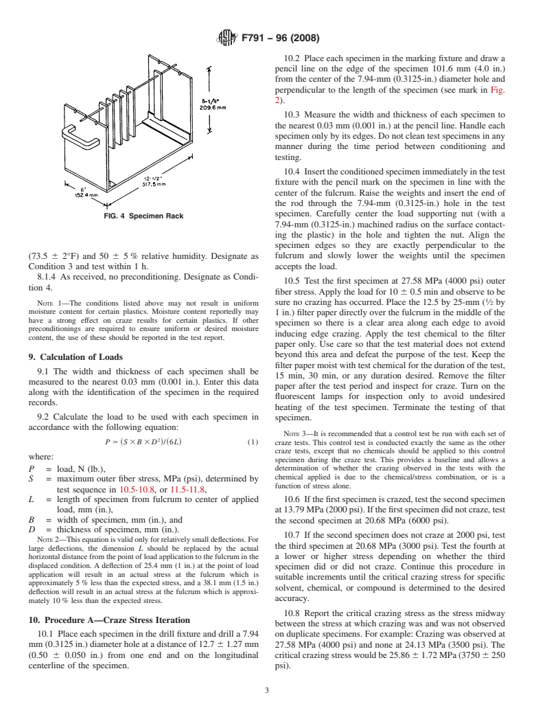 ASTM F791-96(2008) - Standard Test Method for  Stress Crazing of Transparent Plastics