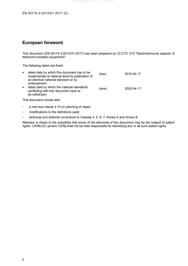 EN 50174-3:2013/A1:2017 EN 50174-3:2014/A1:2017 - Page 4 preview
