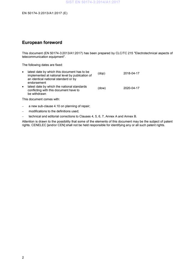 EN 50174-3:2013/A1:2017 EN 50174-3:2014/A1:2017 - Page 4 preview