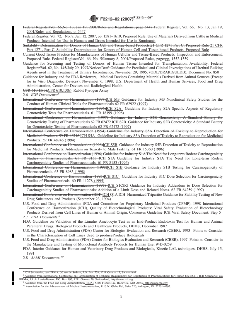 REDLINE ASTM F2212-08e1 - Standard Guide for Characterization of Type I Collagen as Starting Material for Surgical Implants and Substrates for Tissue Engineered Medical Products (TEMPs)