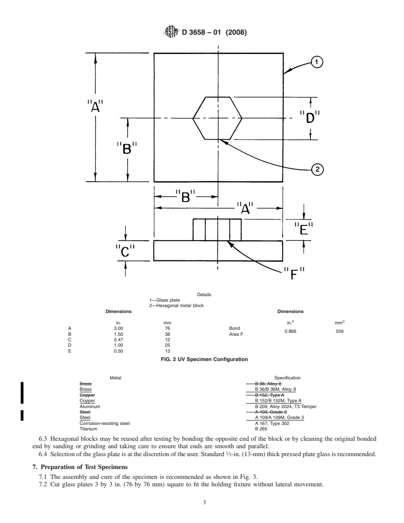 REDLINE ASTM D3658-01(2008) - Standard Test Method for  Determining the Torque Strength of Ultraviolet (UV) Light-Cured Glass/Metal    Adhesive Joints