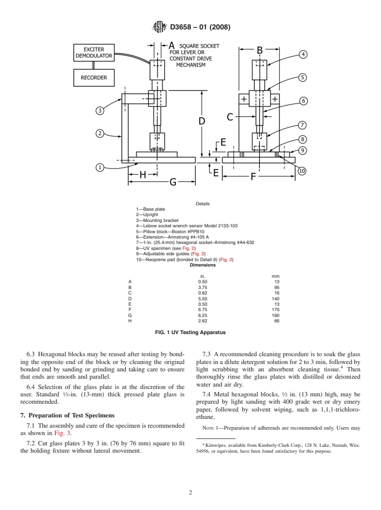 ASTM D3658-01(2008) - Standard Test Method for  Determining the Torque Strength of Ultraviolet (UV) Light-Cured Glass/Metal    Adhesive Joints