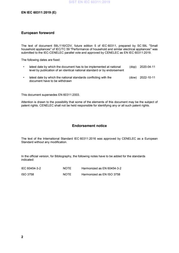 SIST EN IEC 60311:2019 SIST EN IEC 60311:2019 - BARVE - Page 4 preview