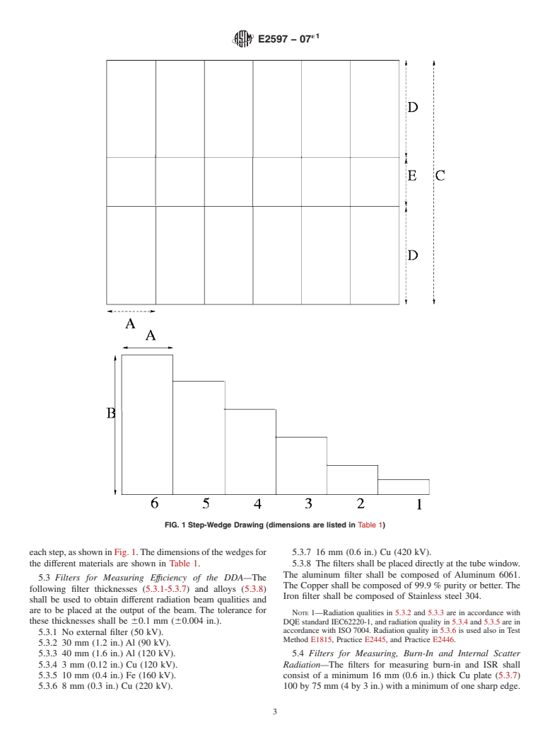 ASTM E2597-07e1 - Standard Practice for Manufacturing Characterization of Digital Detector Arrays