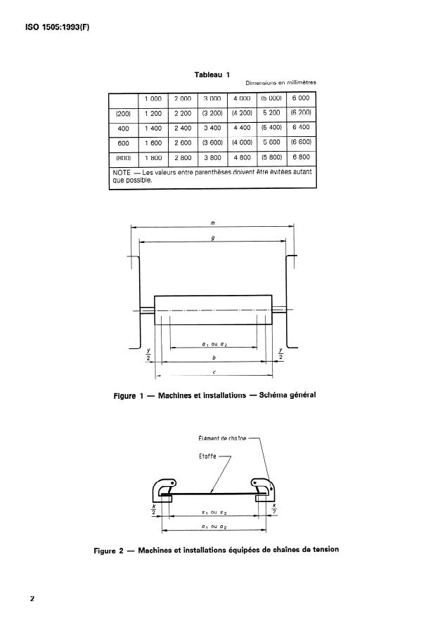 ISO 1505:1993 ISO 1505:1993 - Matériel pour l'industrie textile -- Largeurs relatives aux matériels de teinture et de finissage -- Définitions et gamme de largeurs nominales - Page 4 preview