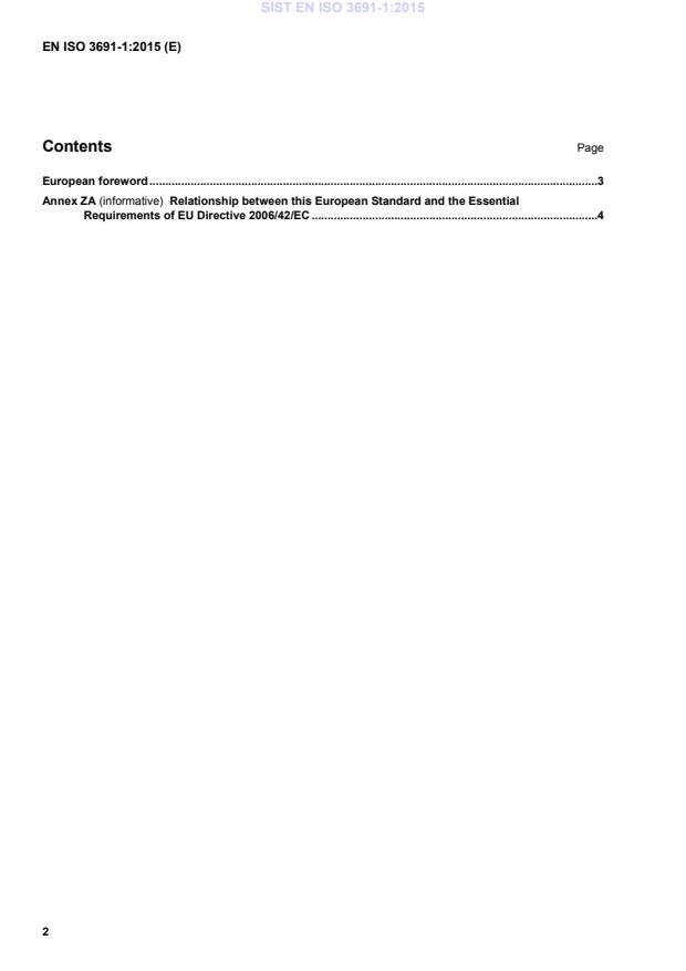 EN ISO 3691-1:2015 EN ISO 3691-1:2015 - Page 4 preview