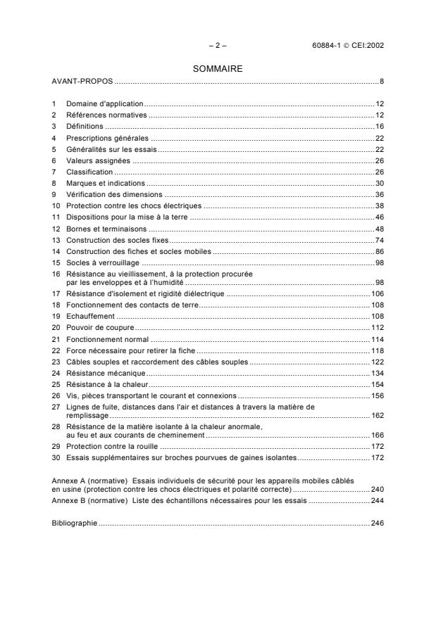 IEC 60884-1:2002 IEC 60884-1:2002 - Plugs and socket-outlets for household and similar purposes - Part 1: General requirements - Page 4 preview
