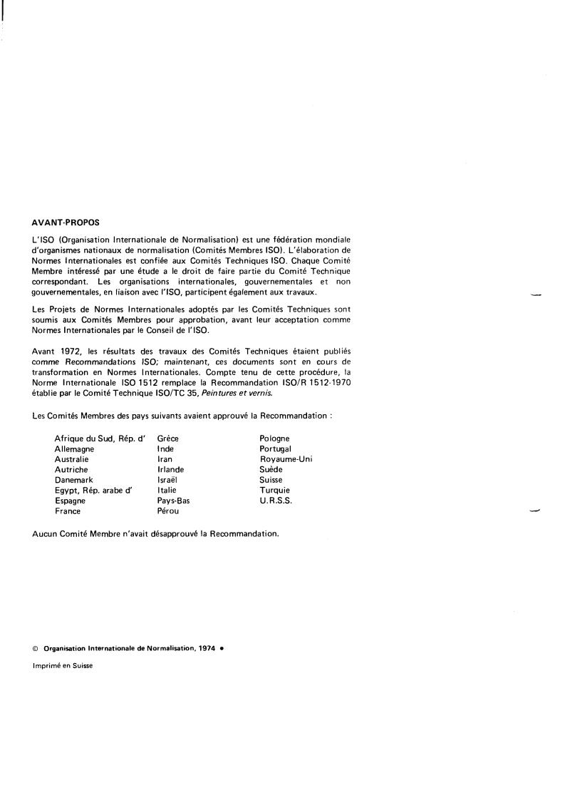 ISO 1512:1974 ISO 1512:1974 - Paints and varnishes — Sampling
Released:3/1/1974 - Page 2 preview