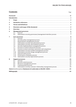 ISO/IEC TS 27022:2021 - Information technology — Guidance on information security management system processes
Released:3/11/2021 - Page 3 preview