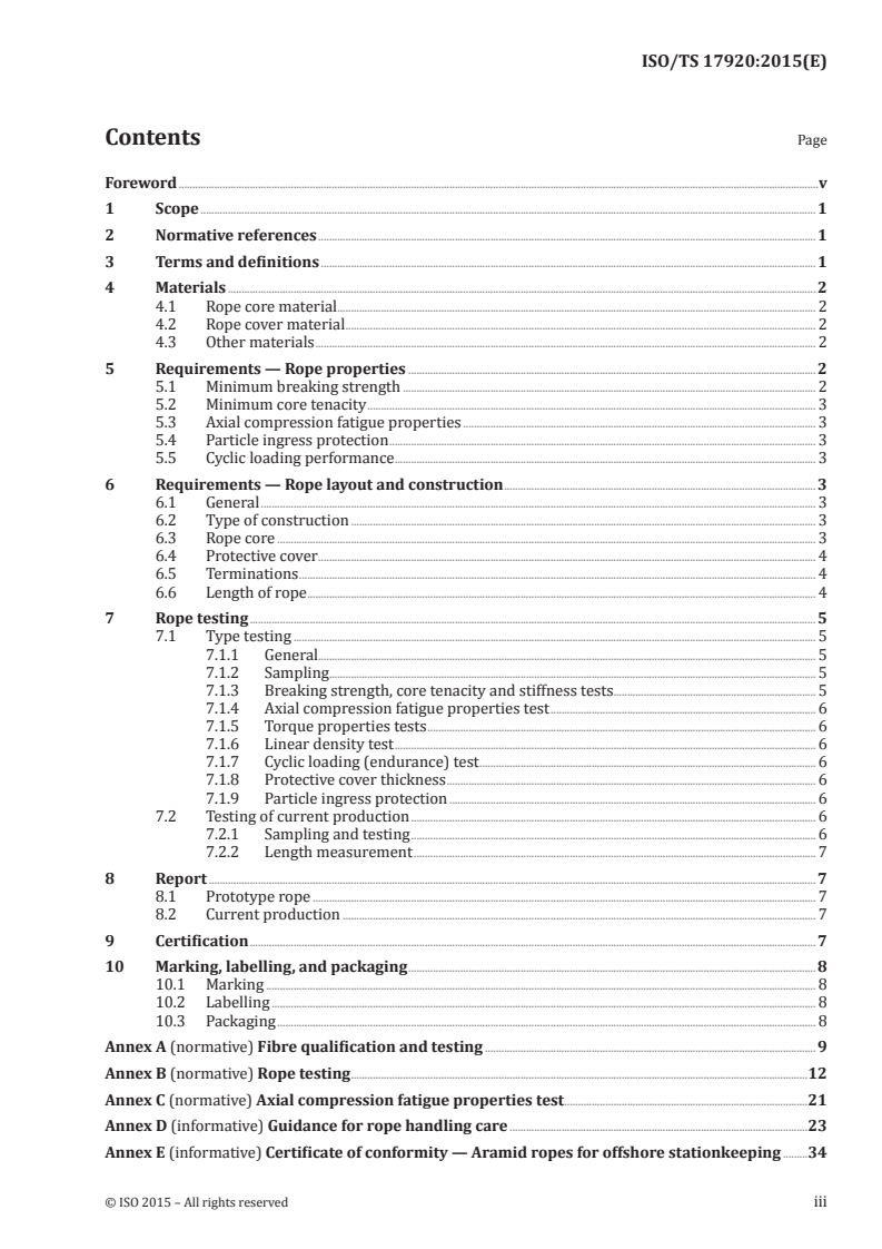 ISO/TS 17920:2015 ISO/TS 17920:2015 - Fibre ropes for offshore stationkeeping — Aramid
Released:8/4/2015