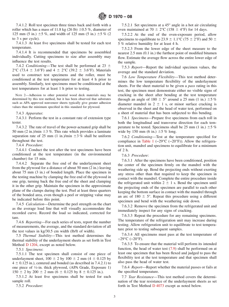 ASTM D1970-08 - Standard Specification for Self-Adhering Polymer Modified Bituminous Sheet Materials Used as Steep Roofing Underlayment for Ice Dam Protection